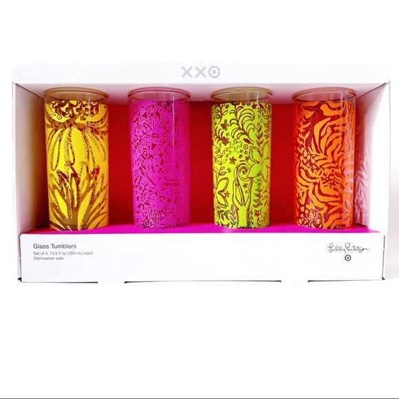 Lilly Pulitzer for Target Other - 🆕 Lilly Pulitzer Target Cocktail Set 4 Glasses